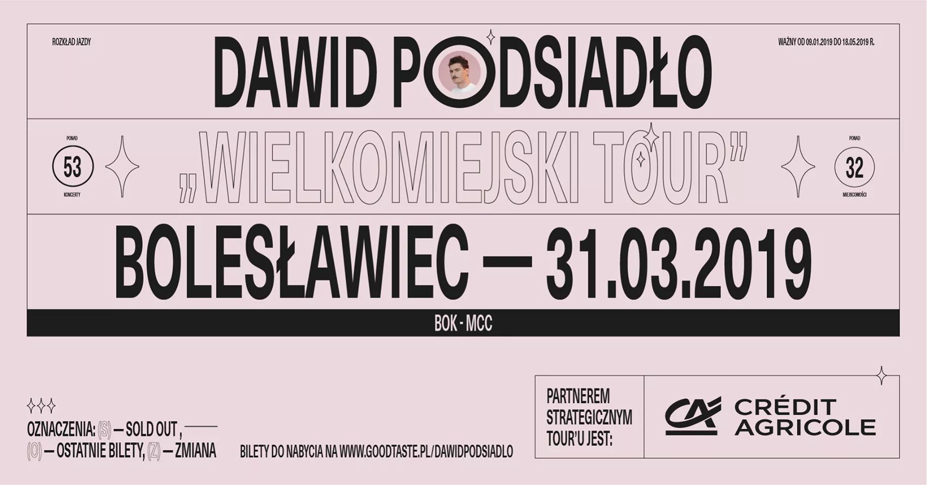 Dawid Podsiadło da dwa koncerty w Bolesławcu