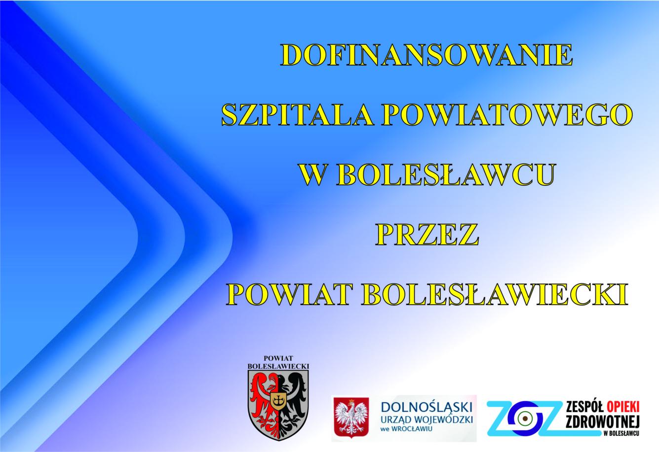 Dofinansowanie szpitala powiatowego  w Bolesławcu