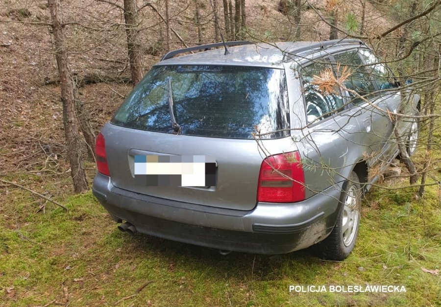 Kradzione auto ukrył w lesie