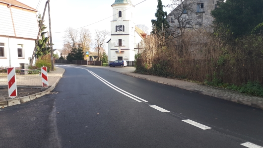 Pierwszy etap Przebudowy drogi powiatowej w Wierzbowej zakończony