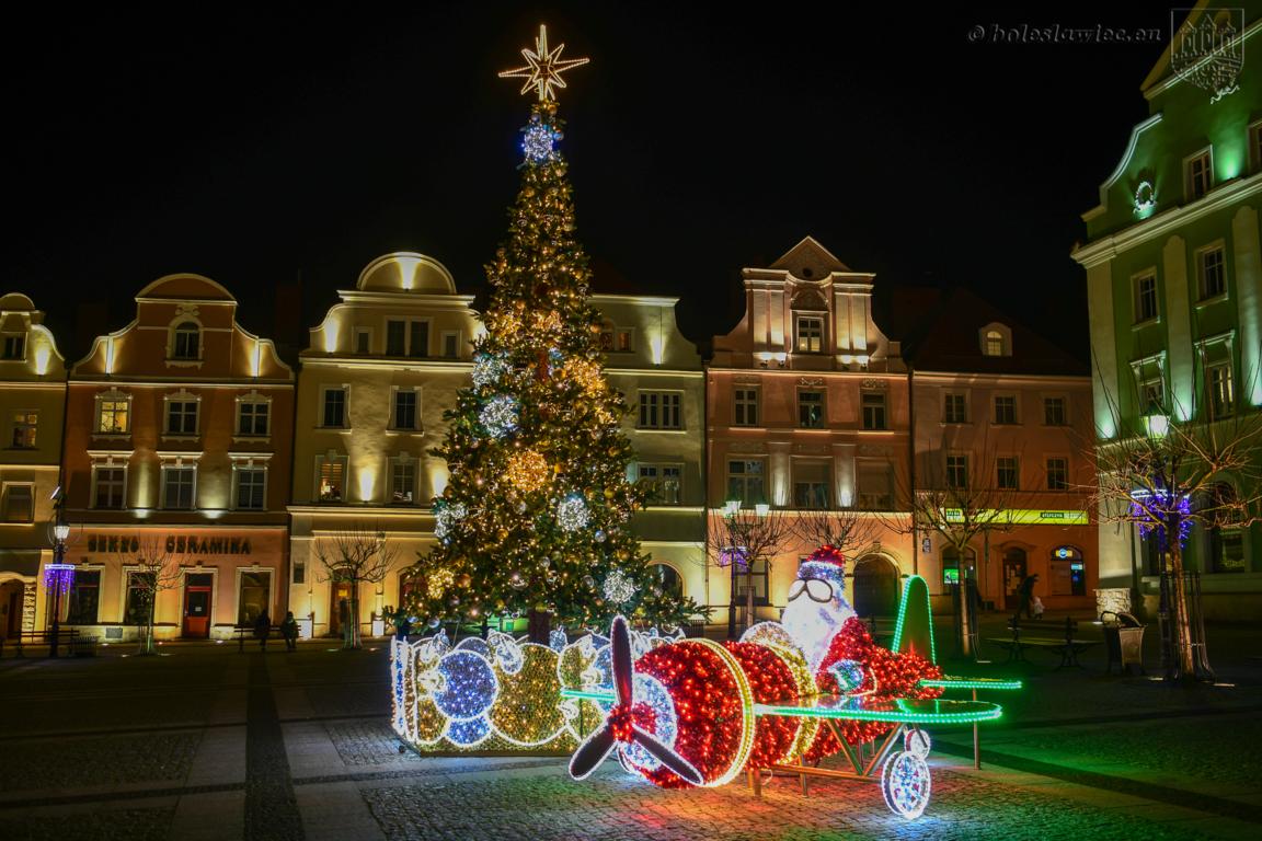 Dekoracje świąteczne w Bolesławcu