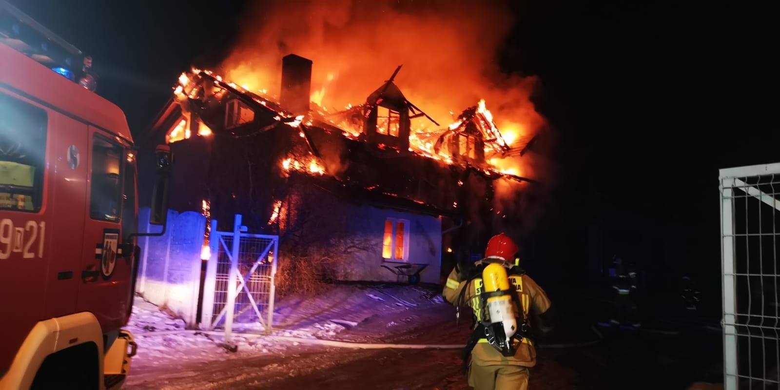 Pożar hurtowni w Nowogrodźcu