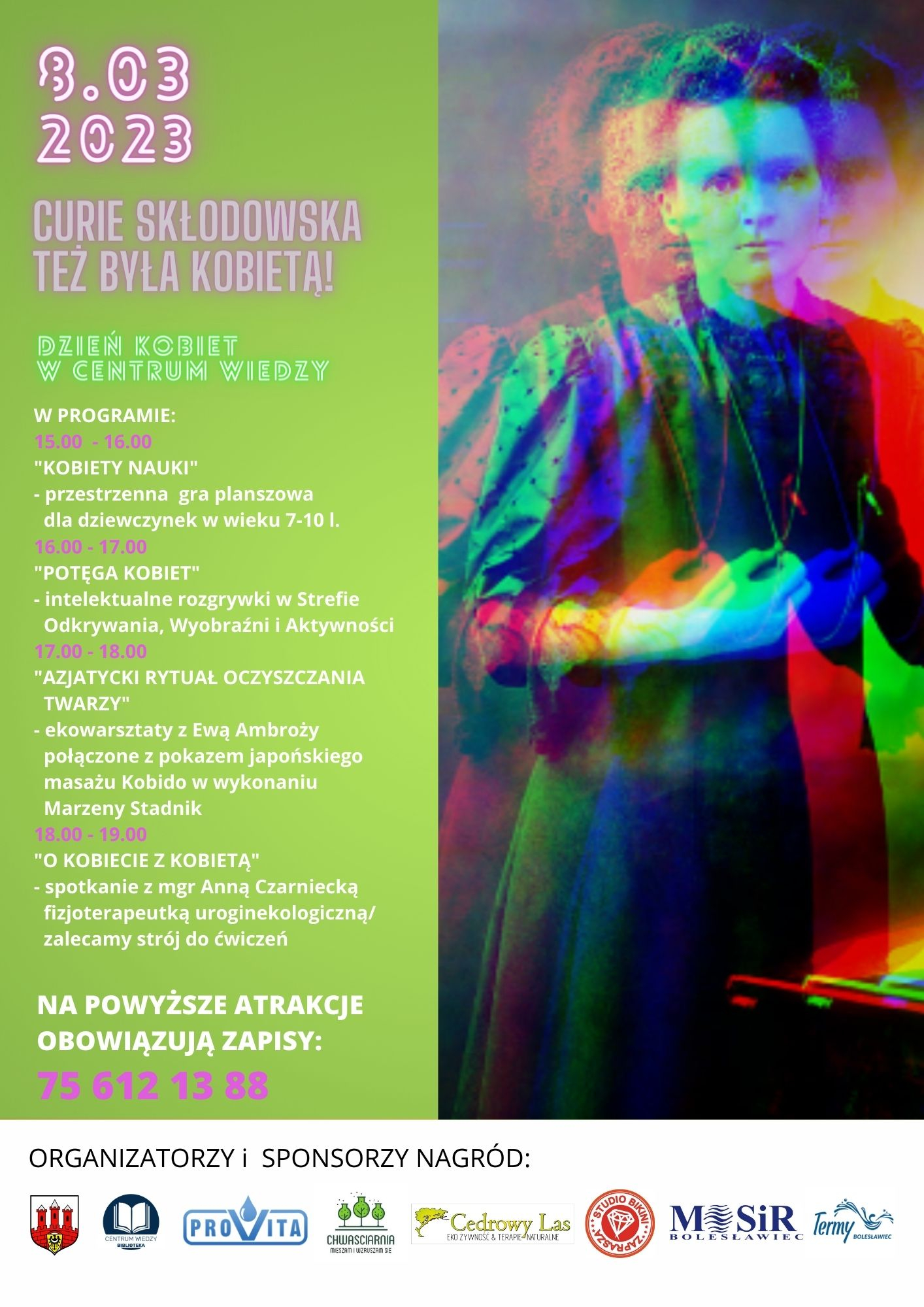 „Curie Skłodowska też była kobietą!”- czyli Dzień Kobiet w Bibliotece - Centrum Wiedzy.