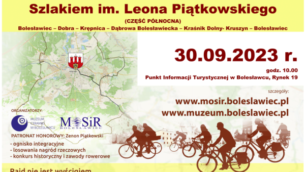 Rekreacyjno-turystyczny rajd rowerowy Szlakiem im. Leona Piątkowskiego 